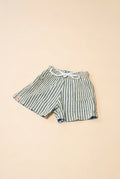 Duke Shorts Olive/Ocean stripe – Reversible (Two shorts in one ) - LOKAL FOLK