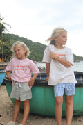 Duke Shorts Olive/Ocean stripe – Reversible (Two shorts in one ) - LOKAL FOLK