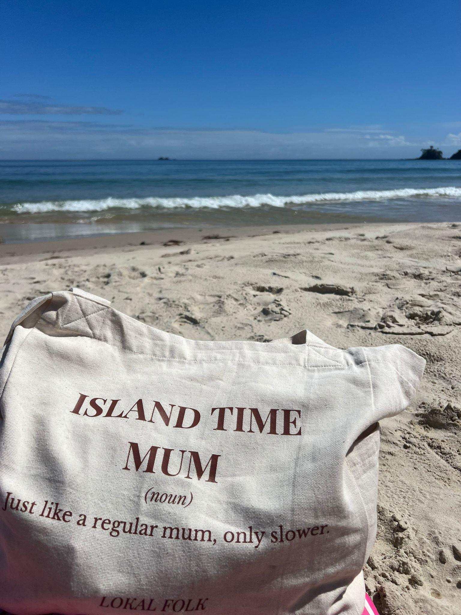 Island Time Mum Canvas Bag (PRE - ORDER) - LOKAL FOLK