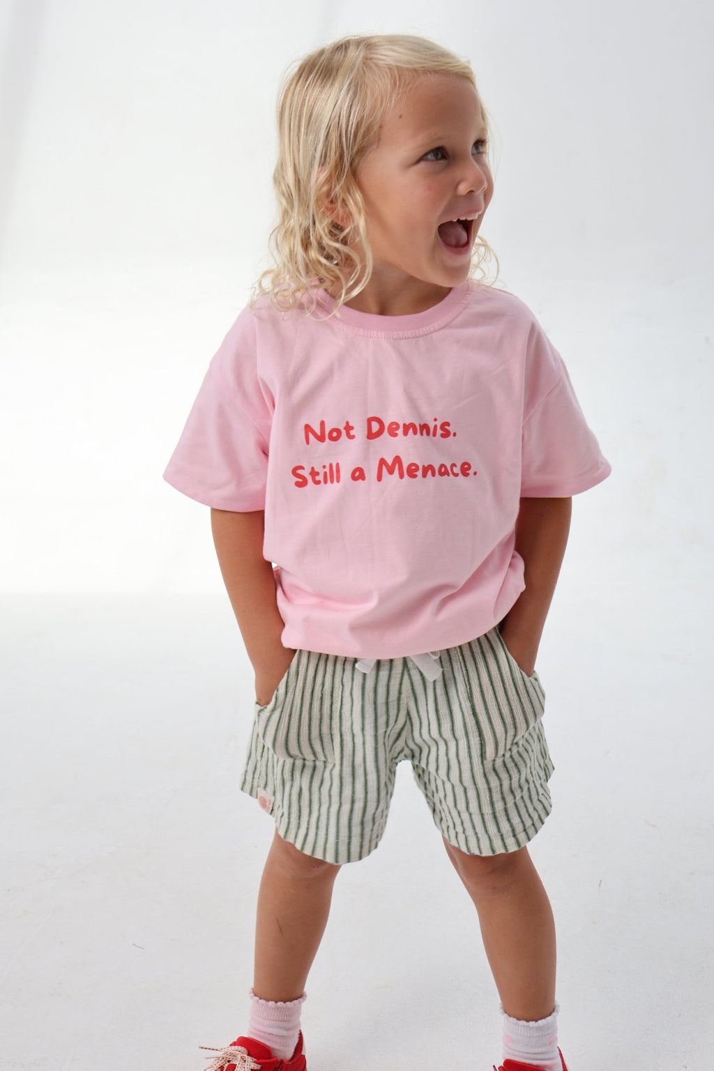 Little Menace Reversible Tee Lemon Squash - LOKAL FOLK