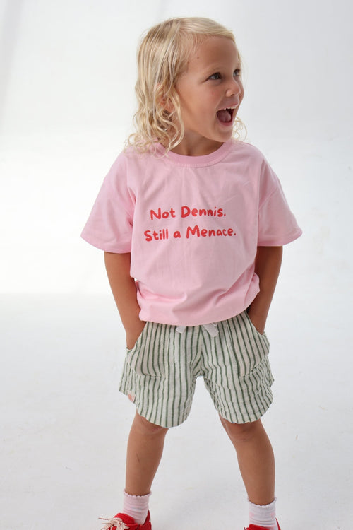 Little Menace Reversible Tee Lemon Squash - LOKAL FOLK