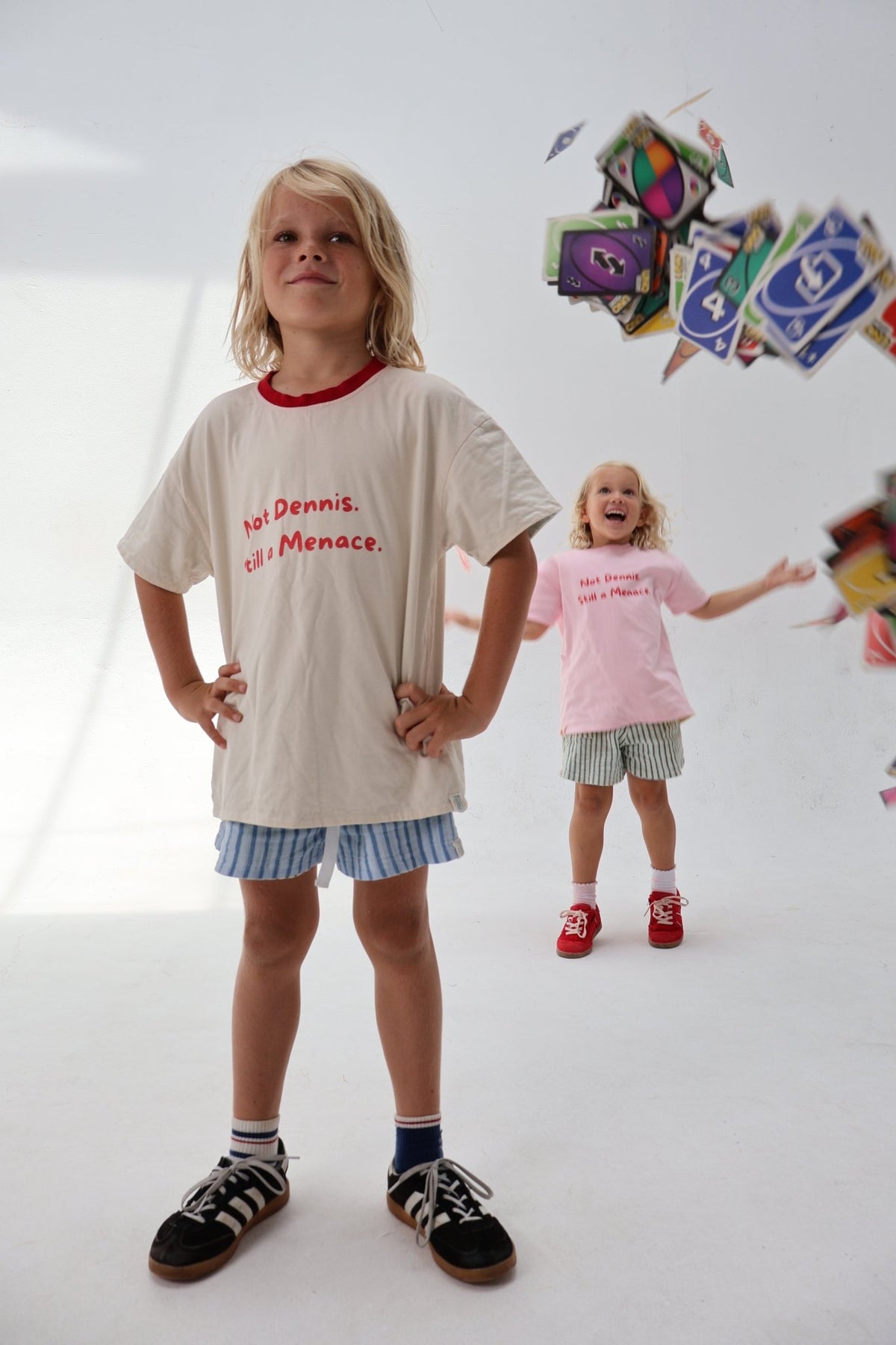 Little Menace Reversible Tee Sea/Sand - LOKAL FOLK