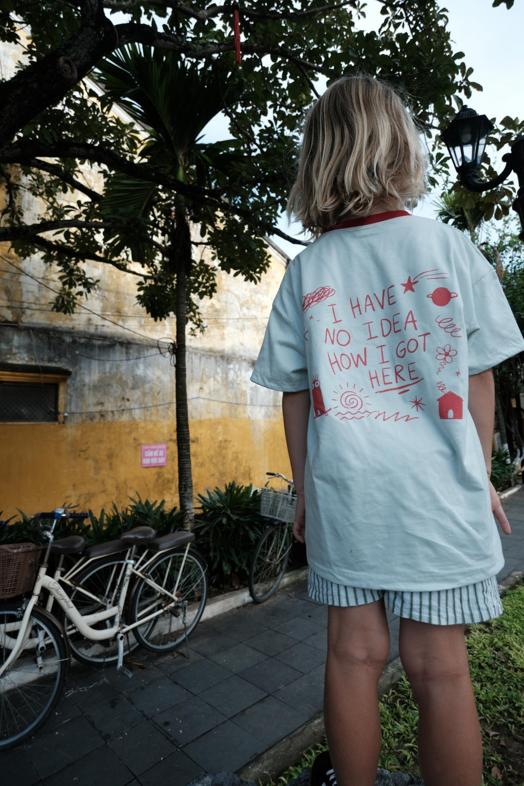 Little Menace Reversible Tee Sea/Sand - LOKAL FOLK