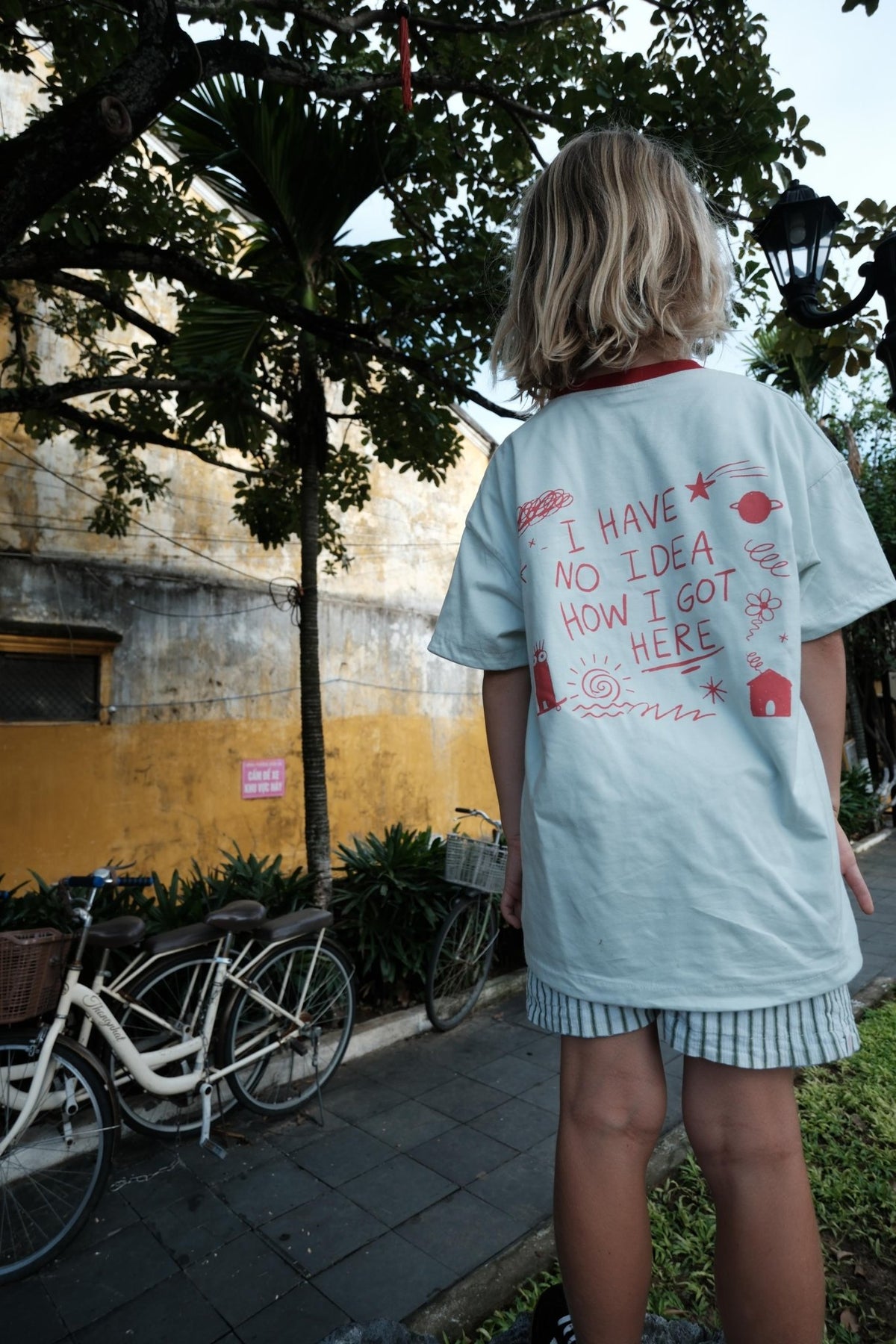 Little Menace Reversible Tee Sea/Sand - LOKAL FOLK