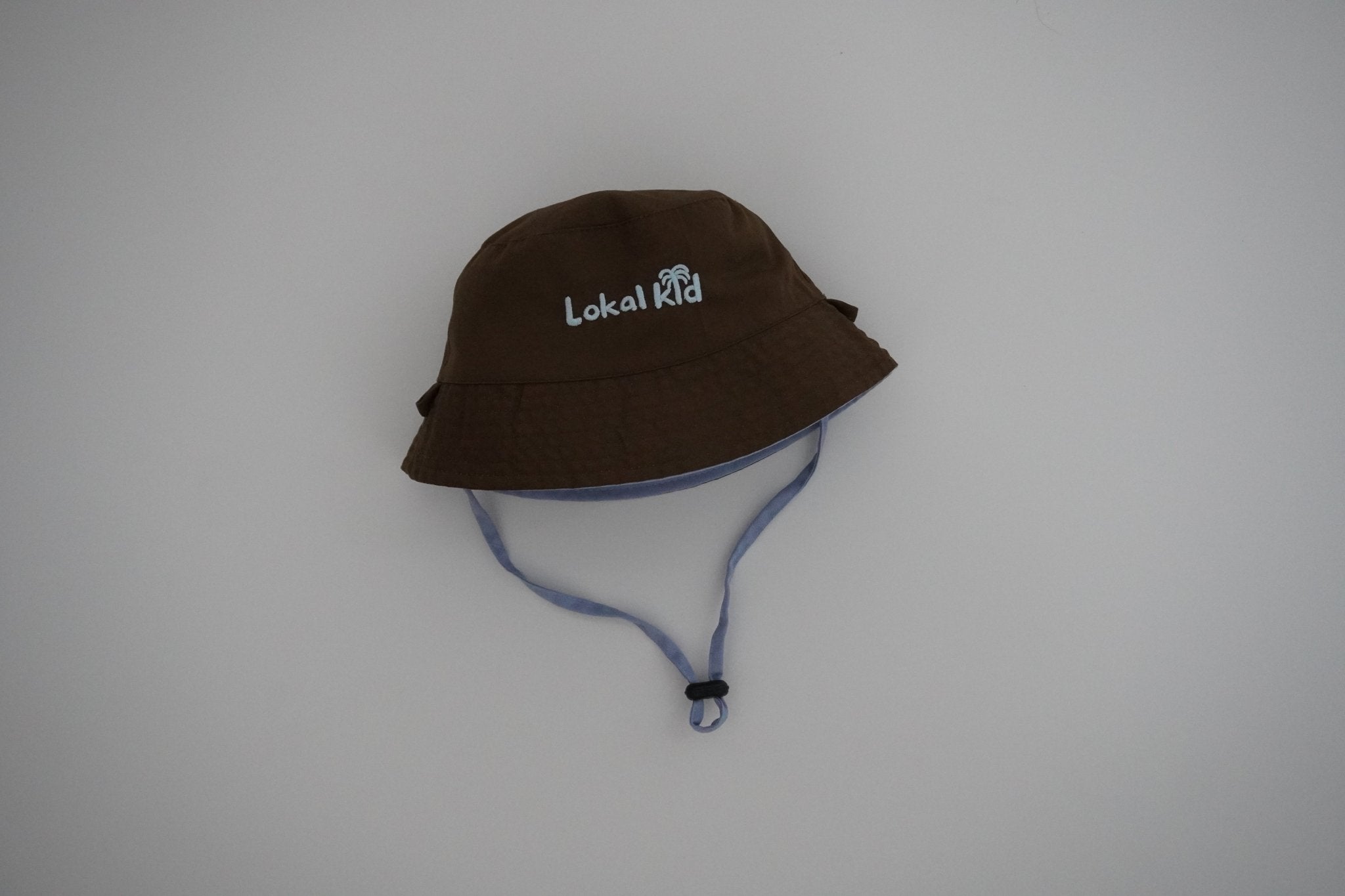 My World Reversible Bucket Hat Blue/Brown - LOKAL FOLK