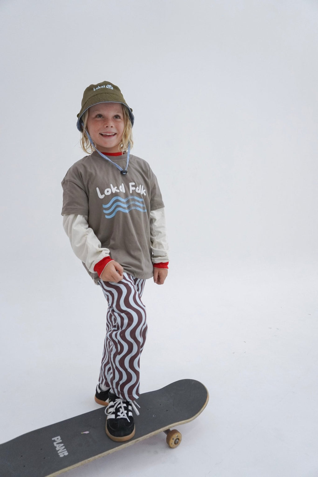 My World Reversible Bucket Hat Blue/Brown - LOKAL FOLK