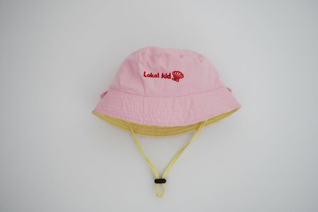 My World Reversible Bucket Hat Pink/Yellow - LOKAL FOLK