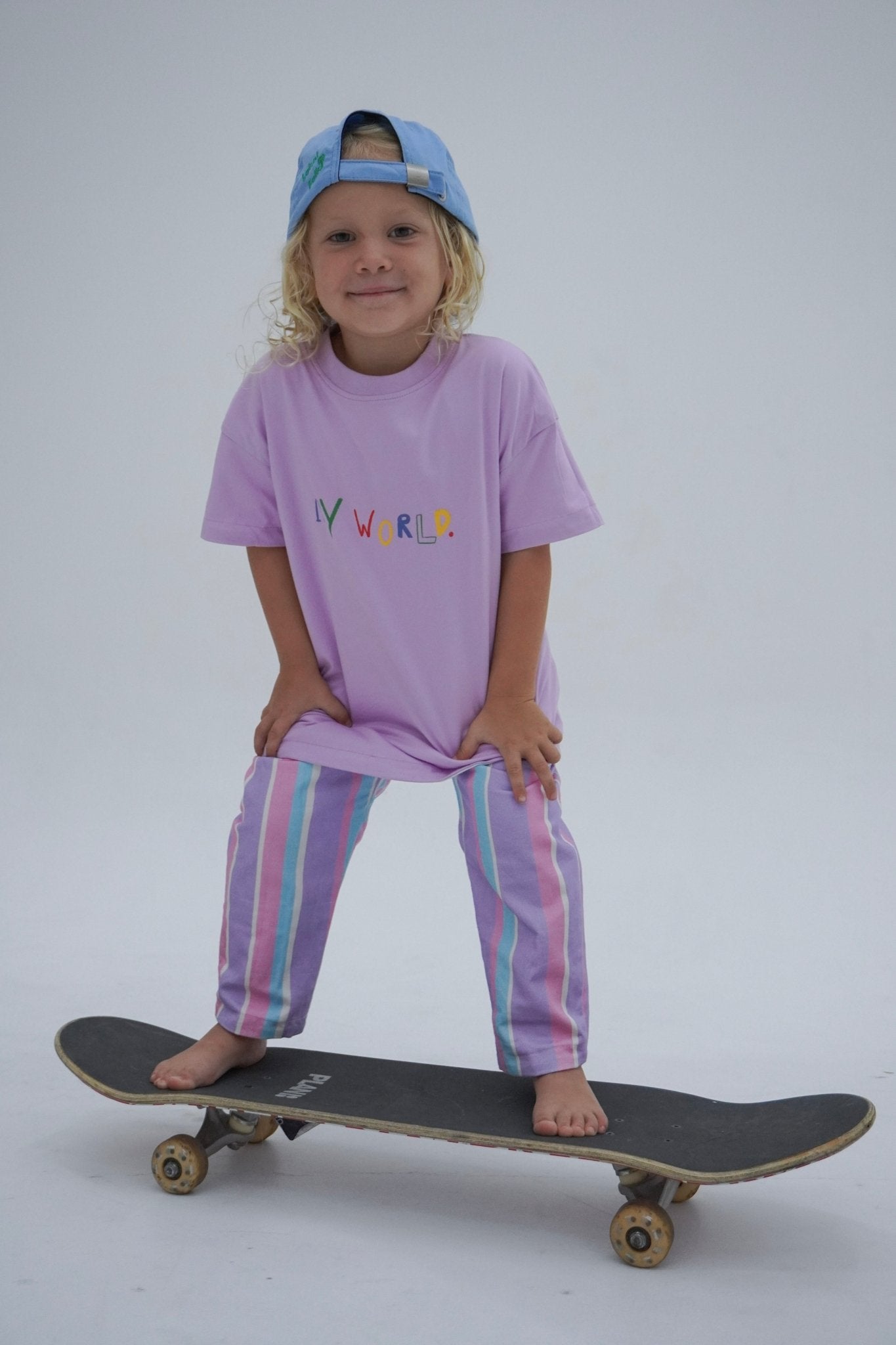 My World Reversible Tee Lilac Sugar - LOKAL FOLK