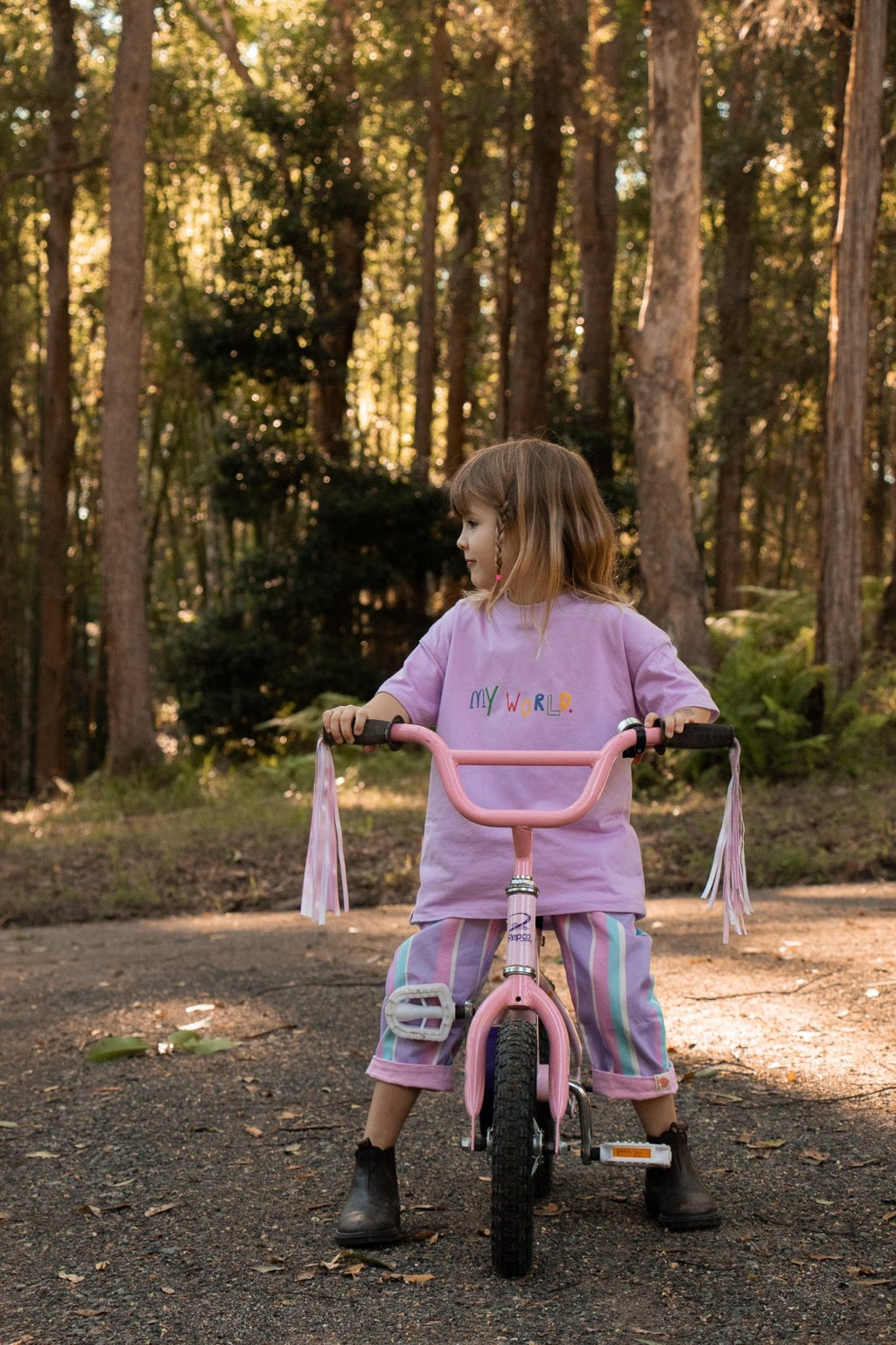 My World Reversible Tee Lilac Sugar - LOKAL FOLK