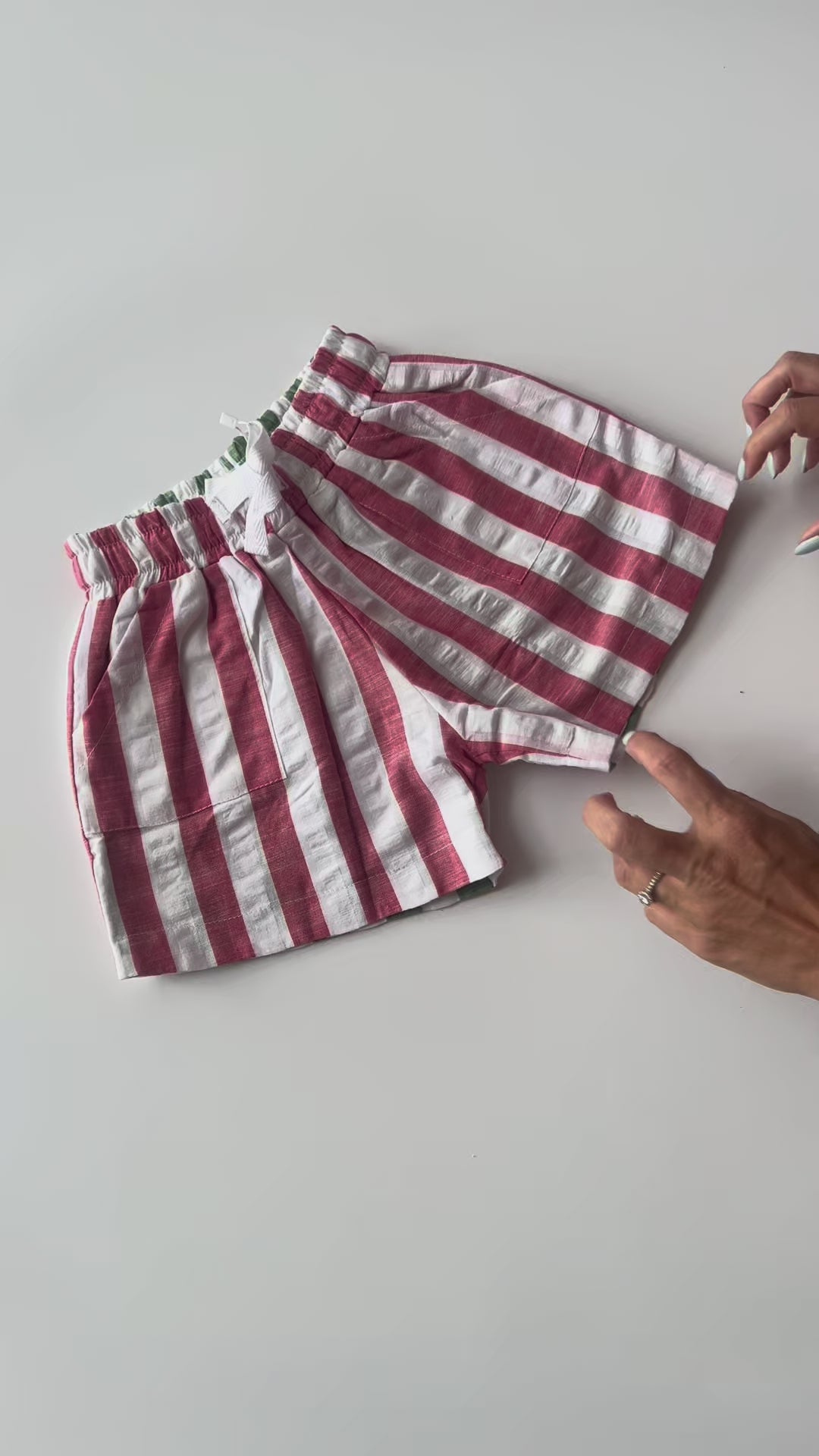 Duke Stripe Shorts – Reversible (Two shorts in one )