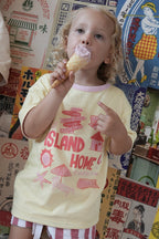 Traveller Tee Pink/Yellow – Reversible (Two tees in one) - LOKAL FOLK