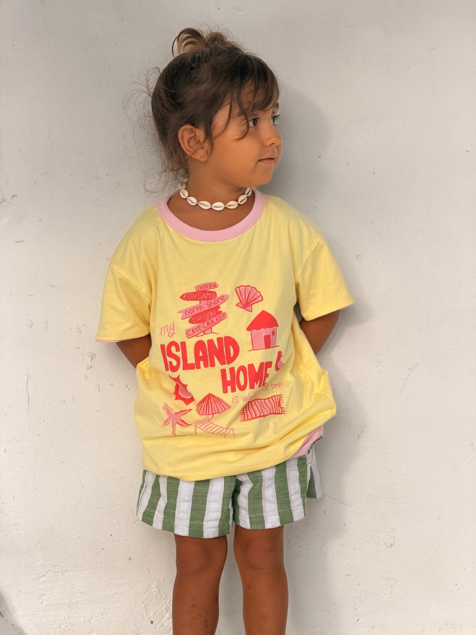 Traveller Tee Pink/Yellow – Reversible (Two tees in one) - LOKAL FOLK